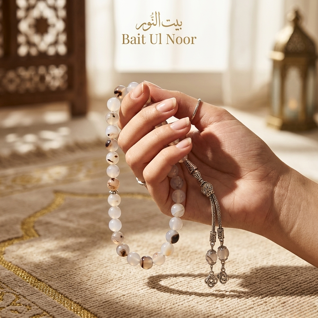 Pearl Noor Crystal Tasbeeh